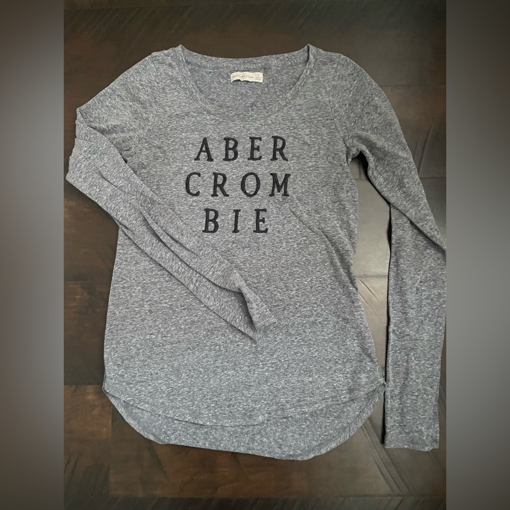 Grey Abercrombie long sleeve size small